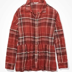 Red Babydoll Flannel